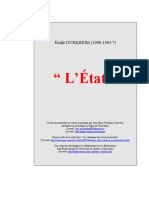 Émile Durkheim - Eta't PDF