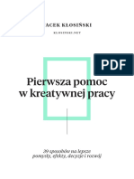 Jacek Klosinski Pierwsza Pomoc W Kreatywnej Pracy