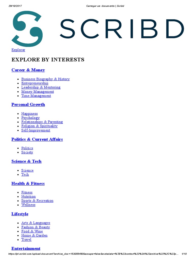 Document Upload Guide on Scribd | PDF | Career & Growth
