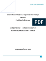 FIM254 - Economía, Producción y Costos