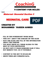 Content Section 3 Unit 4 Neonatal Care