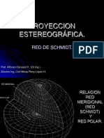 Proyección Estereográfica Red de Schmidt