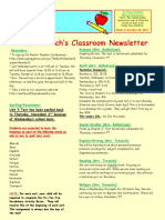 5th grade newsletter-week of 10 30 2017