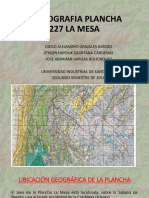 Cartografía Plancha La Mesa Cundinamarca