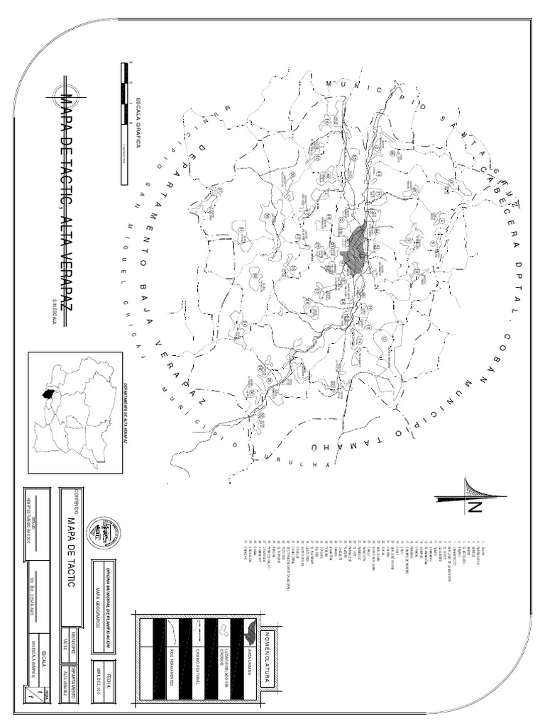 Mapa Geográfico de Tactic, Alta Verapaz | PDF
