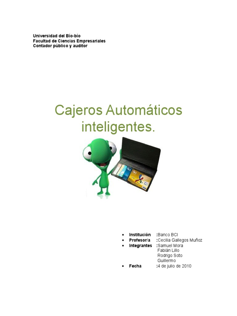 Cajeros Automáticos Inteligentes BCI | PDF | Cheque | Bancos