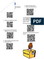 Scan The QR Codes To Find The Answer To The Question!!