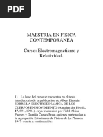 Electromagnetismo y Relatividad