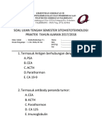 Soal-Soal Sitohistoteknologi (P) 2.