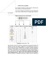 Código de colores y marcas para componentes electrónicos