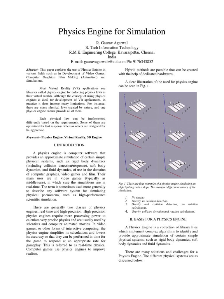 Physics Engine For Simulation | PDF | Graphics Processing Unit | Physics