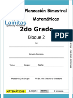 2do Grado - Bloque 2 - Matemáticas