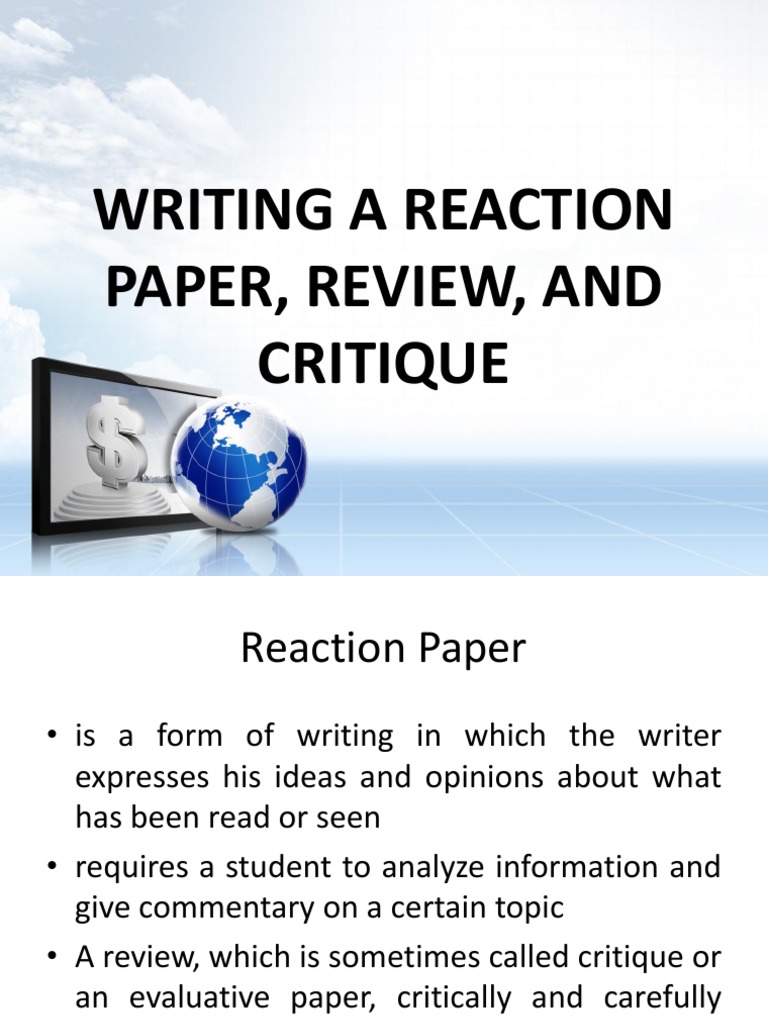 Writing Effective Reaction Papers | PDF | Aesthetics | Emotions