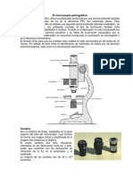 El Microscopio Petrografico Partes