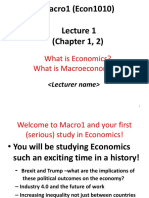 Lecture Slides - Introduction What is Macroeconomics