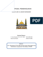 Panitia Pembangunan Masjid Jami Proposal