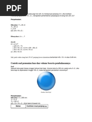 Soal Pemuaian Dan Jawaban
