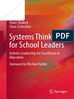 Haim Shaked, Chen Schechter Auth. Systems Thinking For School Leaders Holistic Leadership For Excellence in Education
