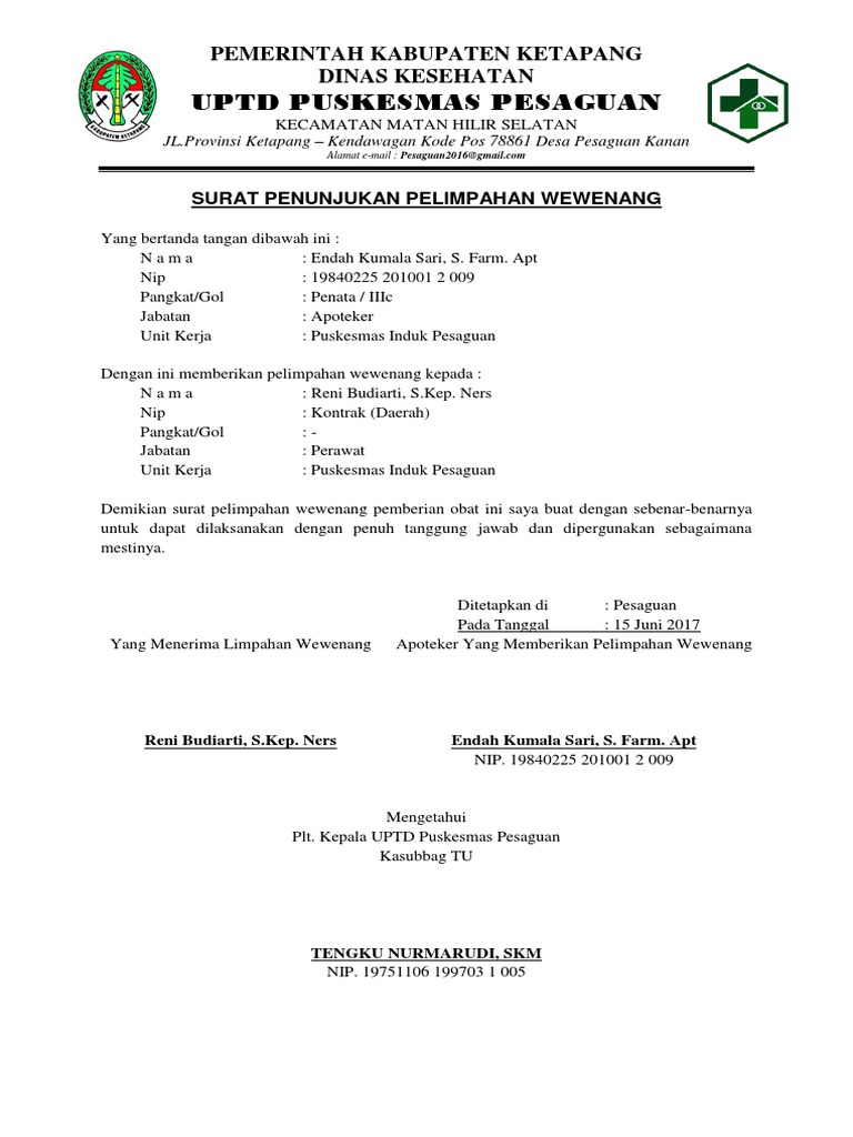 Surat Penunjukan Pelimpahan Tugas Apoteker Ke Perawat Copy 9 Puisi Singkat Tentang Guru Dalam Bahasa Inggris Dan Artinya.