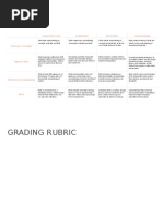 Grading Rubric