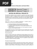 Special Project Package S2 2017