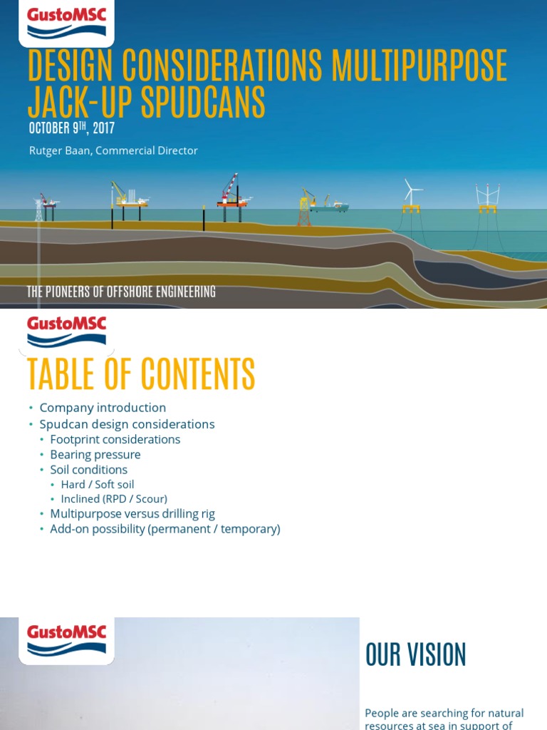 Design Considerations Multipurpose Jackup Spudcans - Gusto MSC | PDF ...