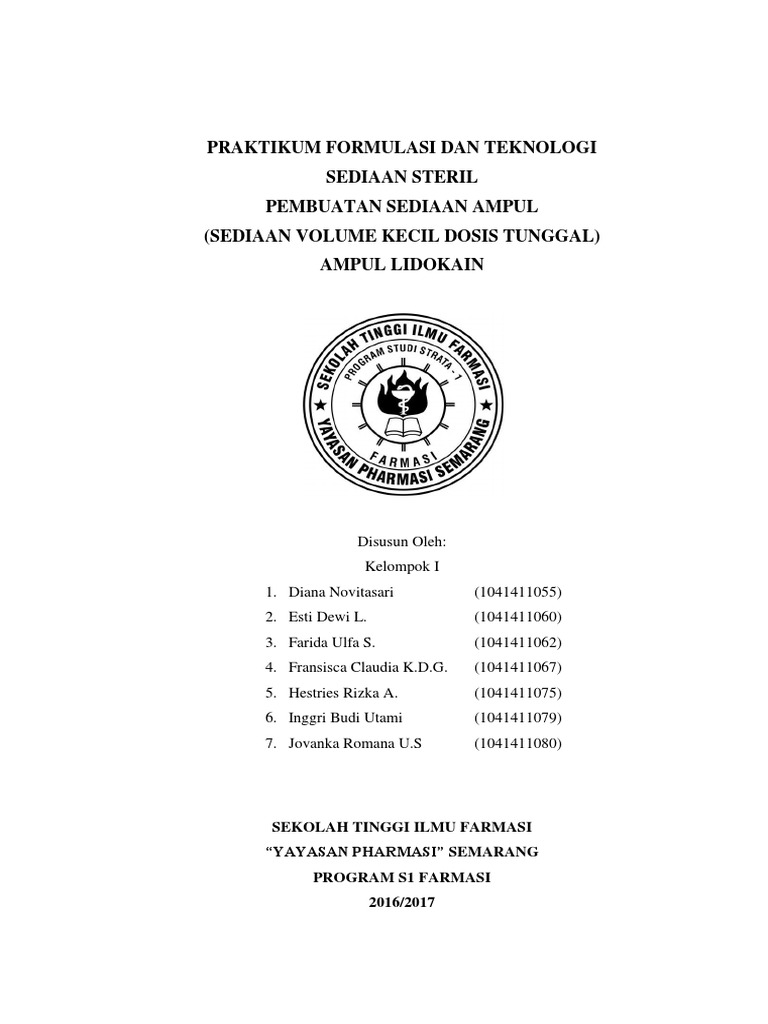 I Ampul Lidokain | PDF