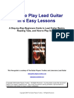 Lead Guitar 6 Lesson Guide