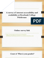 A Survey of Internet Accessibility and Availability at Rosebank College Polokwane