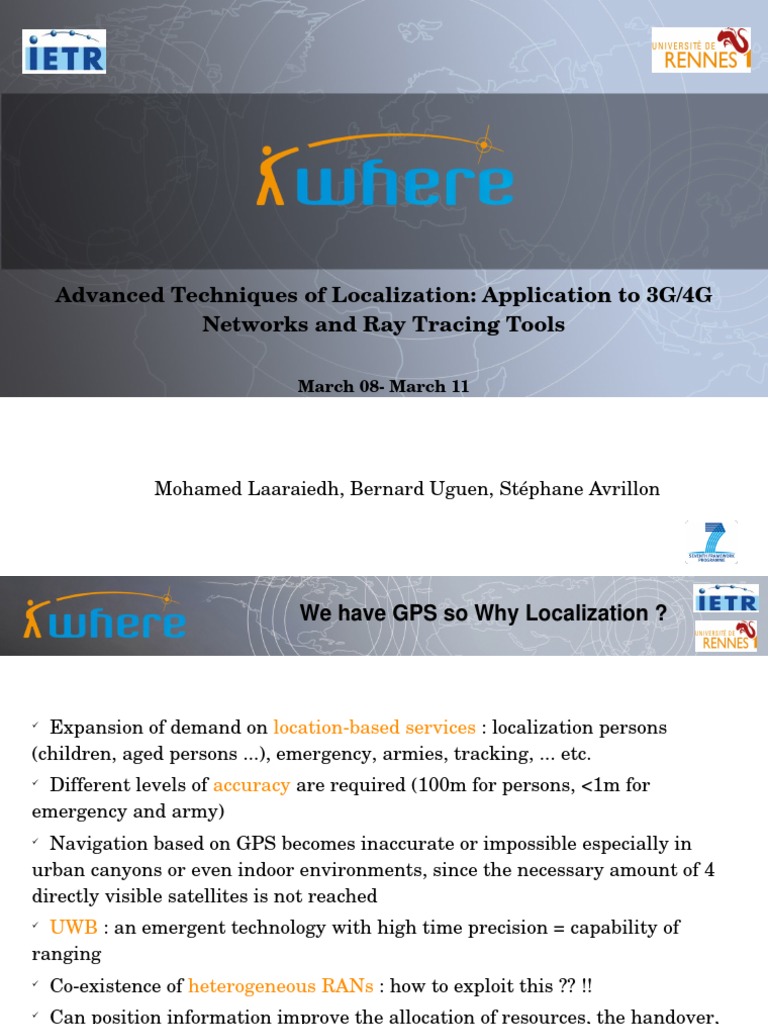 Advanced Techniques of Localization Appl PDF | PDF | Wireless Sensor ...