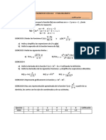 Exámen Matemáticas 1º Bachiller