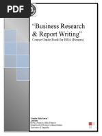 Business Research Course Guide Book