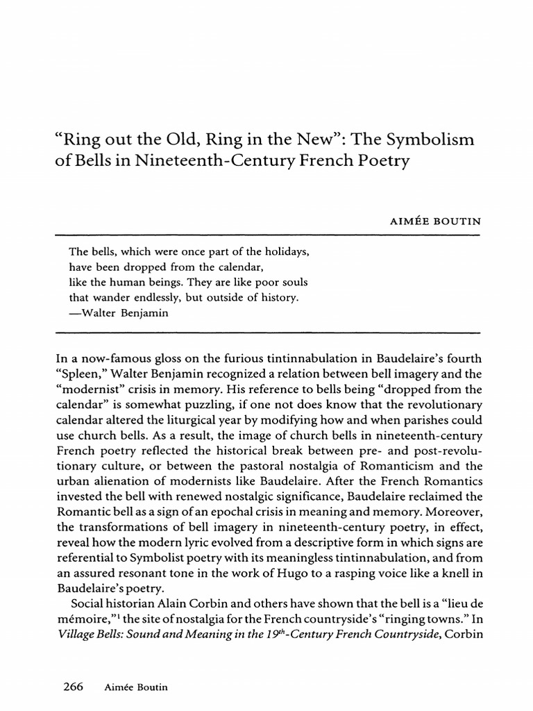 Boutin Ring Out The Old, Ring in The New PDF PDF Charles