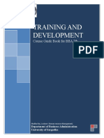 Training and Development: Course Guide Book For BBA 7th