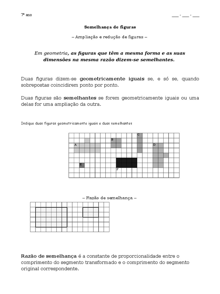 Semelhanças | PDF | Triângulo | Matemática elementar, image size:768x1024