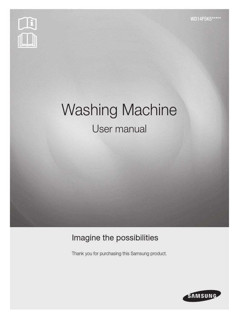 Samsung Washing Machine Manual | PDF | Ac Power Plugs And Sockets ...