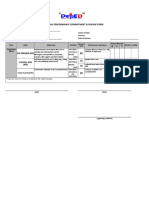 Individual Performance Commitment & Review Form: Department of Education Schools Division of