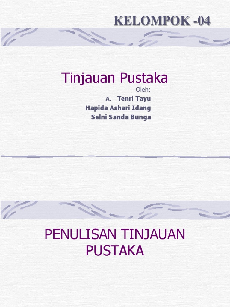 Ppt tinjauan pustaka