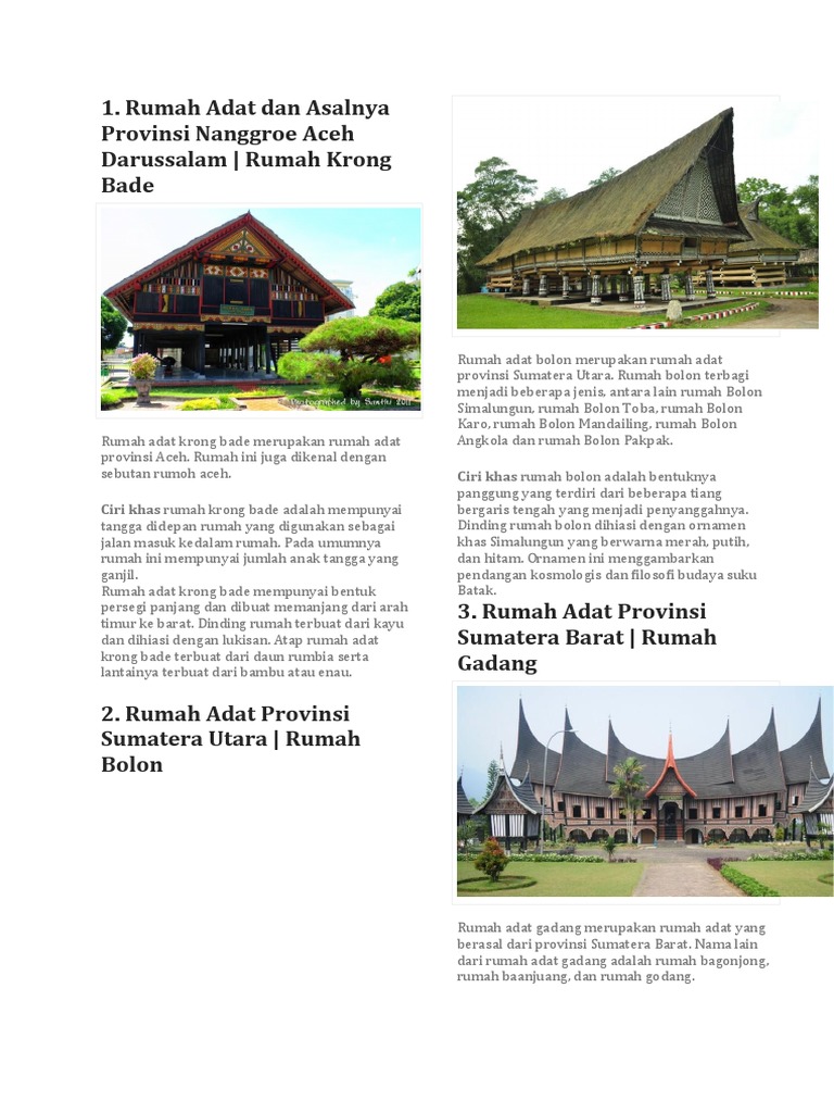 98 Gambar Rumah Adat Provinsi Sumatera Barat HD
