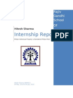 Cover Page Internship Report