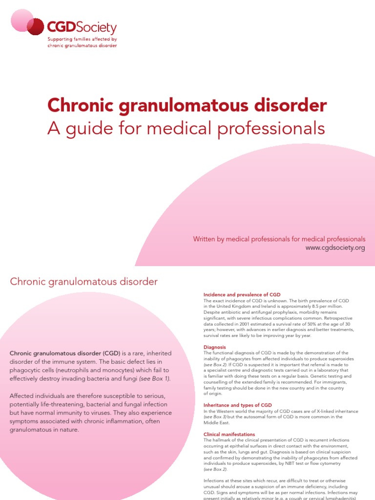 CGDS Medical Guide PDF Infection Immunology