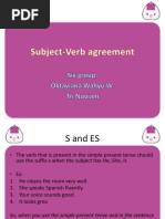 Subject Verb Agreement