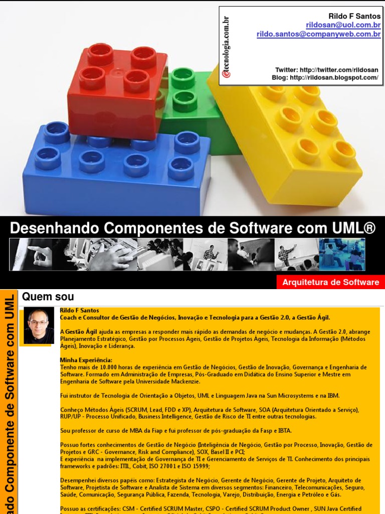 Desenhado Componente de Software Com UML PDF | PDF | Cobit | Linguagem ...