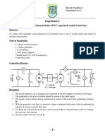 Experiment.2. Load (External) Characteristics of D.C Separately Exited Generator