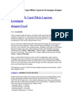 Download Cara Mudah Cepat Bikin Laporan Keuangan Dengan Excel by begone248 SN36300277 doc pdf