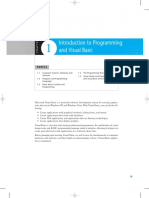 Introduction To Programming and Visual Basic: Topics