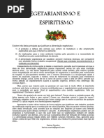 Vegetarianismo e espiritismo