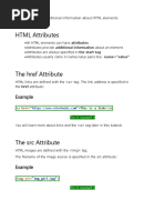 HTML Attributes