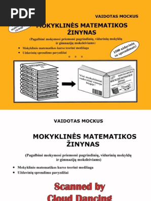Mokyklines Matematikos Zinynas (2007) | PDF