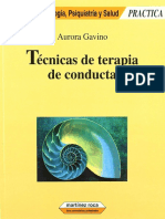 Tecnicas de Terapia de Conducta - Gavino PDF